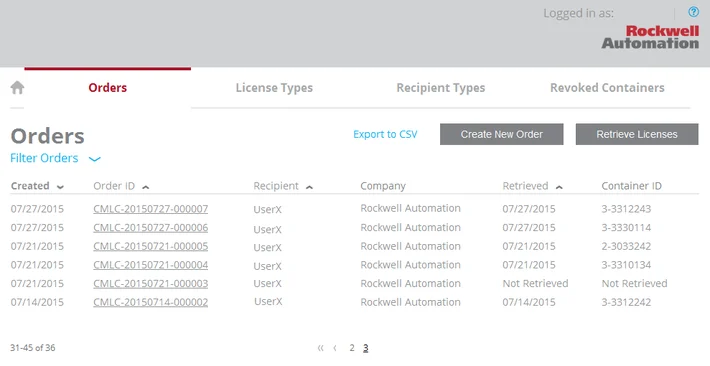 Web Portal: easy creation, management, and distribution of licenses and permissions